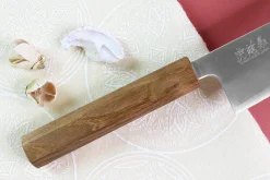 Couteau de chef japonais artisanal Wusaki Migaki G3 21cm