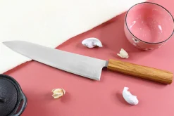 Couteau de chef japonais artisanal Wusaki Migaki G3 24cm