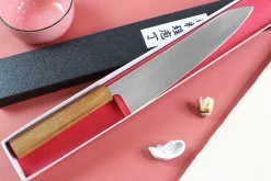 Couteau de chef japonais artisanal Wusaki Migaki G3 24cm