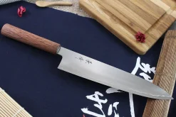 Couteau de chef japonais artisanal Kagekiyo Tedukuri 24cm