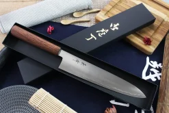 Couteau de chef japonais artisanal Kagekiyo Tedukuri 24cm
