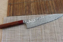 Couteau de chef japonais artisanal Yoshimi Kato 24cm SG2 Damascus