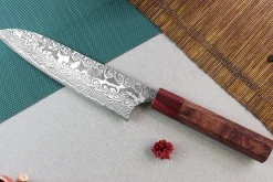 Couteau de chef japonais artisanal Yoshimi Kato 18cm SG2 Damascus