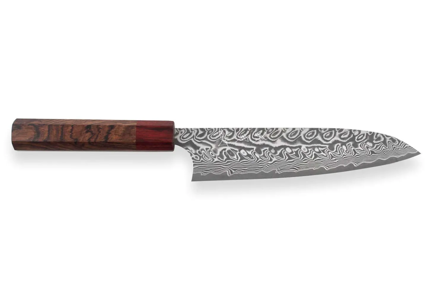 Couteau de chef japonais artisanal Yoshimi Kato 18cm SG2 Damascus