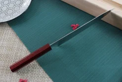 Couteau de chef japonais artisanal Kei Kobayashi SG2 Heptagone 21cm