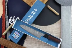 Couteau de chef japonais artisanal Masakage Kumo 18cm damas 63 couches