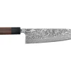 Couteau de chef japonais artisanal Takeshi Saji R2 Nickel Damas 21cm