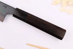 Couteau de chef japonais artisanal Kagekiyo Yoshikazu Tanaka Black Damas Aogami 21cm