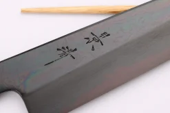 Couteau de chef japonais artisanal Kagekiyo Yoshikazu Tanaka Black Damas Aogami 21cm