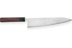 Couteau de chef japonais artisanal Takeshi Saji R2 Damas 24cm