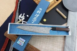 Couteau de chef japonais artisanal Masakage Kumo 24cm damas 63 couches
