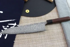 Couteau de chef japonais artisanal Masakage Kumo 24cm damas 63 couches