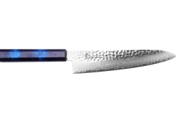 Couteau de chef japonais 21cm Sakai Takayuki Nanairo Blue Damas VG10