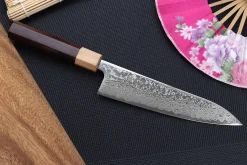 Couteau de chef japonais 18cm Tsunehisa SLD Damas bois de rose