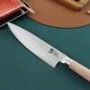Couteau de chef japonais Kai Shun Classic White damas 33 couches 20cm