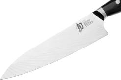Couteau de chef japonais KAI Shun Nagare Black lame damas 72 couches Dual Core 20cm manche bombé