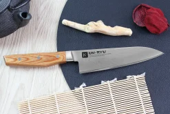 Couteau de chef japonais Shimomura Un-Ryu 17cm damas 33 couches