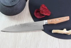 Couteau de chef japonais Shimomura Un-Ryu 21cm damas 33 couches
