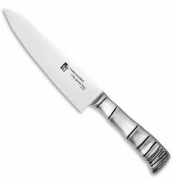 Couteau de chef japonais Tamahagane Bamboo lame 18cm acier VG5 3 couches