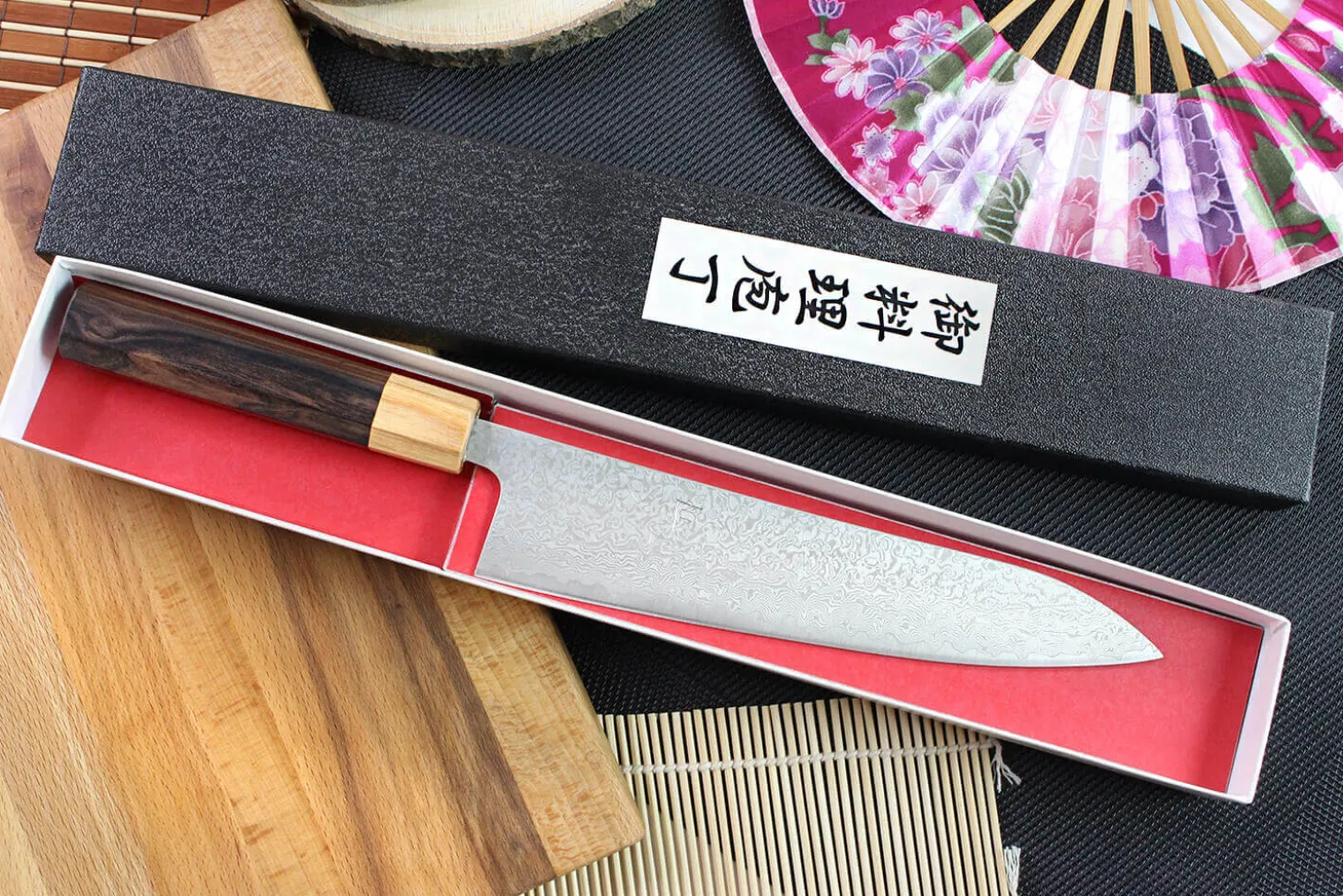 Couteau de chef japonais Tsunehisa SLD Damas 21cm