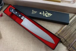 Couteau de chef japonais Tsunehisa VG10 Damascus 45 couches 21cm