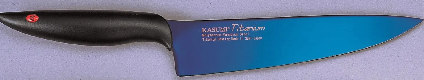 Couteau de chef Kasumi Titanium bleu lame 20cm