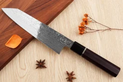 Couteau de chef kiritsuke 21cm japonais artisanal Sukenari SG2 damas