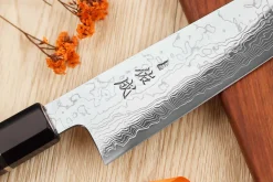 Couteau de chef kiritsuke 21cm japonais artisanal Sukenari SG2 damas
