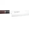Couteau de chef kiritsuke 21cm japonais artisanal Sukenari HAP40 San Maï manche en bois de rose