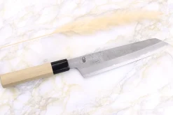 Couteau de chef kiritsuke 21cm japonais artisanal Sakai Kikumori Kikuzuki Rin