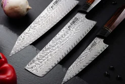 Couteau de chef kiritsuke Fukito Desert Damas 67 couches 21cm