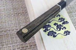 Couteau de chef Kiritsuke japonais Kanetsugu Zuiun acier SPG2 damas 21cm