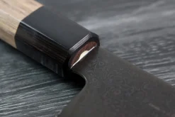 Couteau de chef kiritsuke japonais artisanal Kagekiyo Black Damascus VG10 21cm