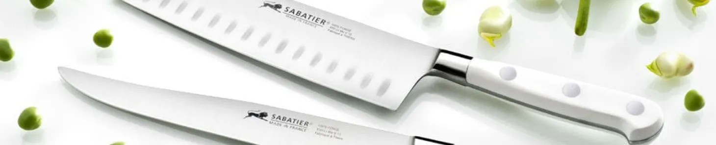Couteau de chef Sabatier Toque blanche 100% forgé 15cm