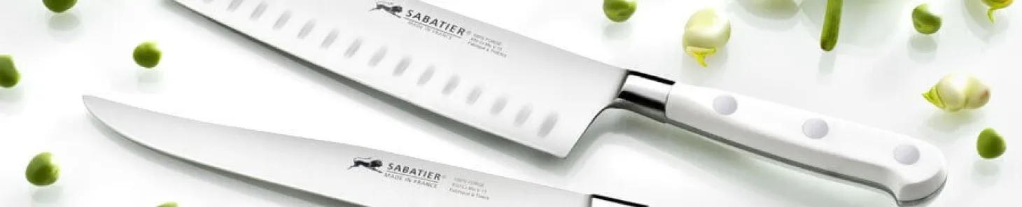 Couteau de chef Sabatier Toque blanche 100% forgé 20cm