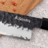 Couteau de chef Sayuto Séquoia San Mai martelé 21cm