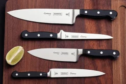 Couteau de chef Tramontina Century lame forgée 15cm manche polycarbonate noir