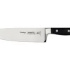 Couteau de chef Tramontina Century lame forgée 20cm manche polycarbonate noir