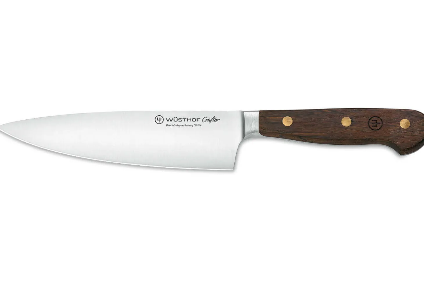 Couteau de chef Wüsthof Crafter forgé 16cm en chêne fumé