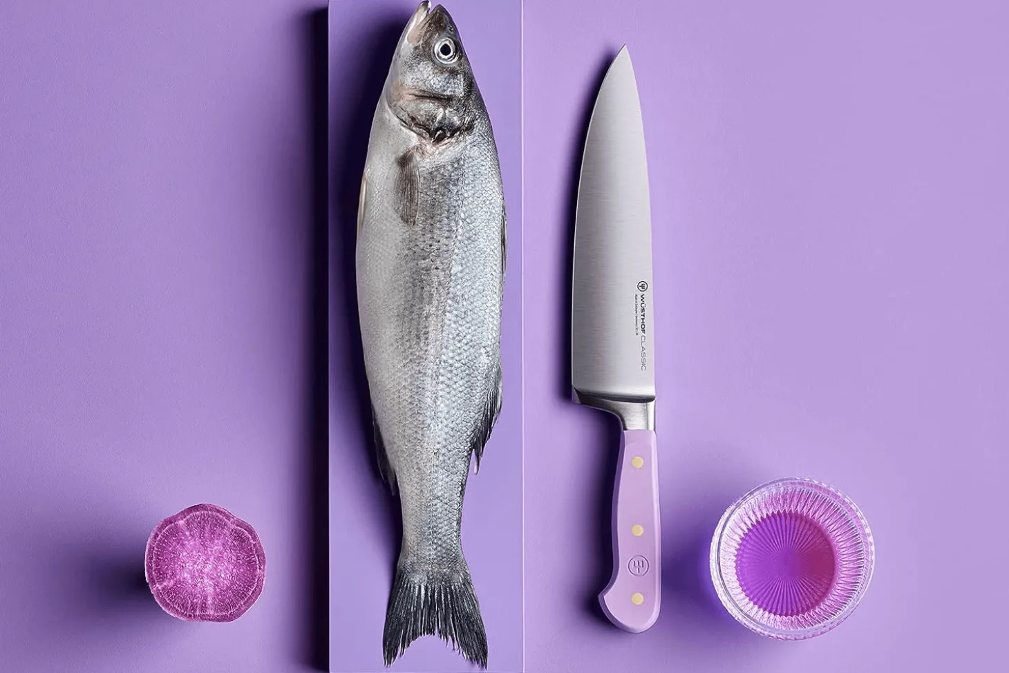 Couteau de chef Wusthof Classic Colour Purple Yam forgé lame 20cm