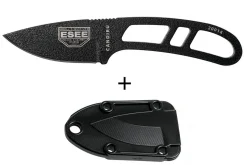 Couteau de cou Esee Candiru CAN-BE lame acier carbone 5,1cm manche ajouré en acier + étui