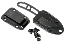 Couteau de cou Esee Candiru CAN-BE lame acier carbone 5,1cm manche ajouré en acier + étui