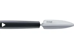 Couteau denteleur Triangle lame inox 10cm manche en green grip