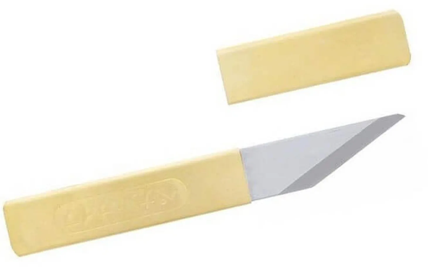 Couteau de poche Higonokami Kiri 659 acier Blue Steel manche laiton 7cm + étui