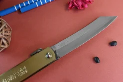 Couteau de poche Higonokami Kanetsune lame 9cm manche laiton
