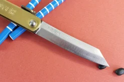 Couteau de poche Higonokami Kanetsune lame 7cm manche laiton