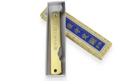 Couteau de poche Higonokami Kanetsune lame 7cm manche laiton