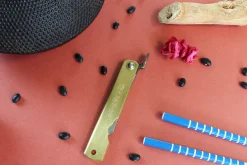Couteau de poche Higonokami Kanetsune lame 7cm manche laiton