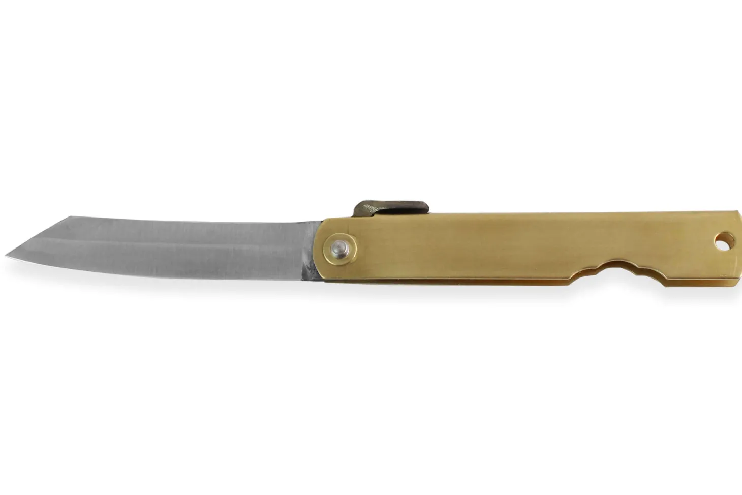 Couteau de poche Higonokami Kanetsune lame 7cm manche laiton