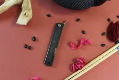 Couteau de poche Higonokami Kanetsune lame 7,5cm manche acier noir